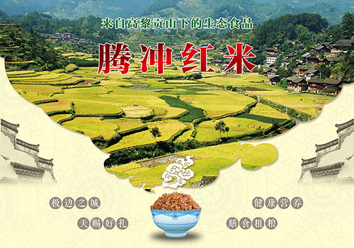 云南活草园实业有限公司＂腾冲红米＂宣传单页-野峰窝