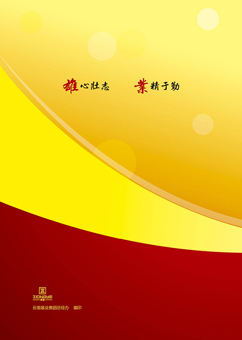 云南雄业集团企业文化手册封面