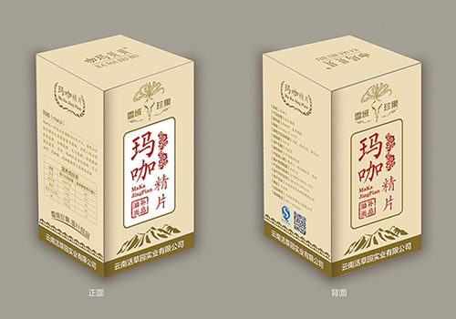 云南活草园实业有限公司玛咖精片包装盒-野峰窝