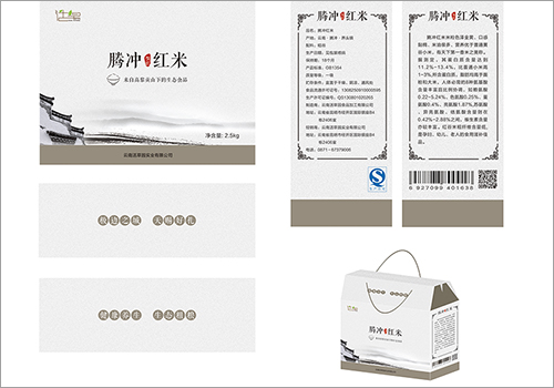 云南活草园实业有限公司腾冲红米礼盒装&纺织袋-野峰窝