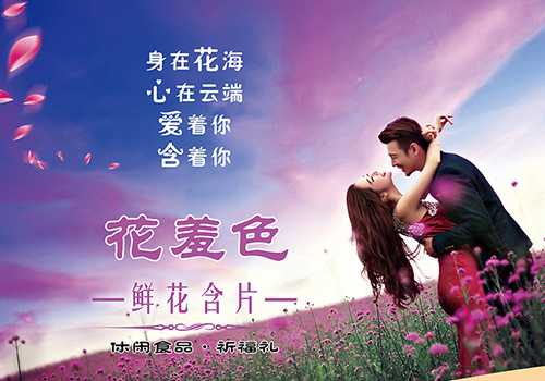 云南活草园实业有限公司鲜花含片宣传单页-野峰作品集