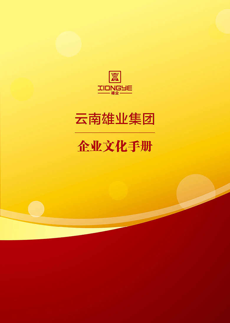 云南雄业集团企业文化手册封面