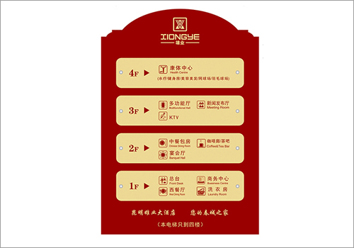 云南雄业集团雄业大酒店标识牌-野峰窝