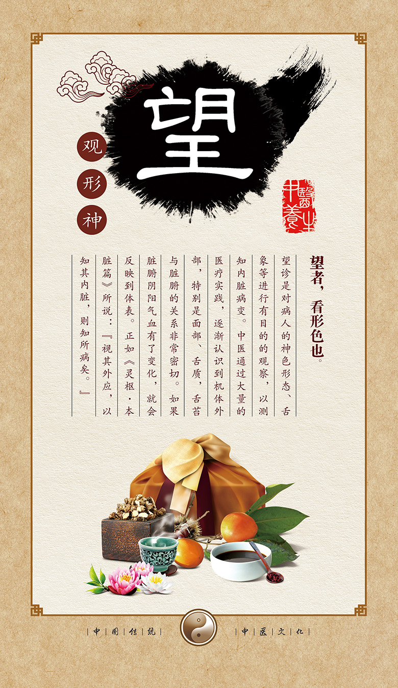 云药集团企业文化展板—望闻问切