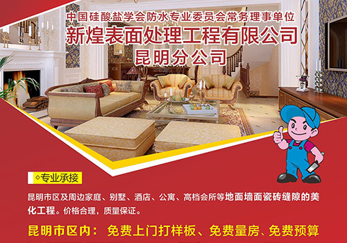 新煌表面处理工程有限公司瓷砖美缝单页-野峰作品集