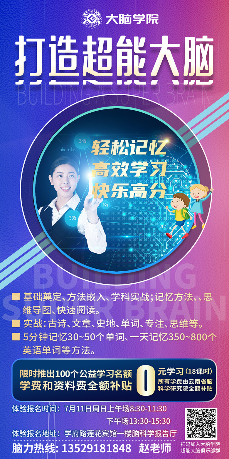 打造超能大脑海报 VJQGE9